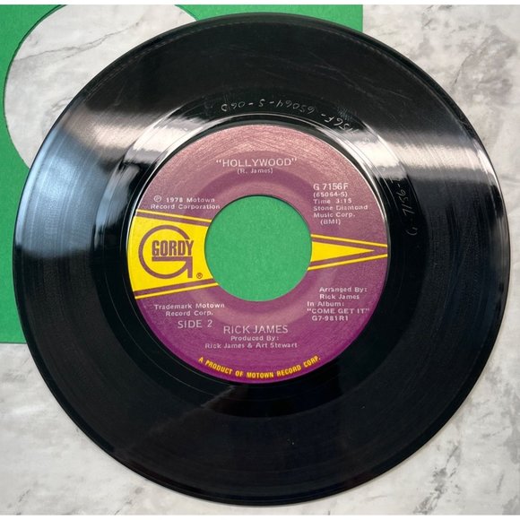 Rick James You and I / Hollywood 45 Soul Funk 1978 Gordy 7156 - Picture 6 of 6